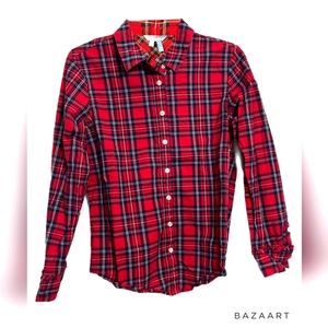 Draper James Angie Plaid Button down shirt - Size 6